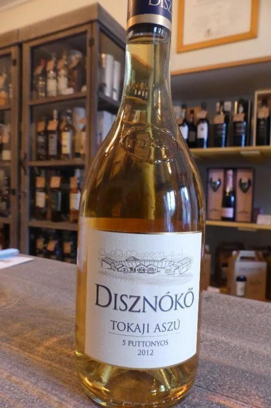 Tokaji Aszu 5 Puttonyos domaine Disznoko 2012 Vin de Hongrie .