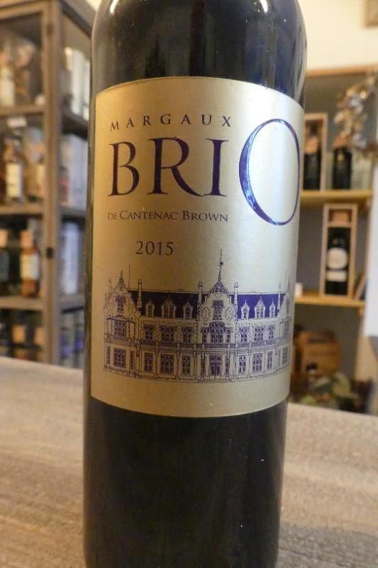Bordeaux Margaux Brio de Cantenac Brown 2015