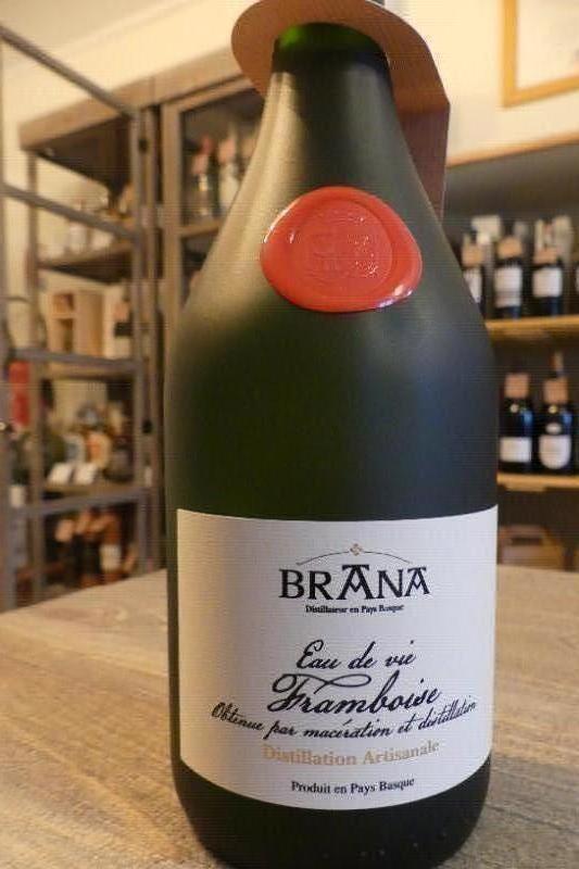Eau de vie de Framboise ,Distillerie Brana pays Basque 45°