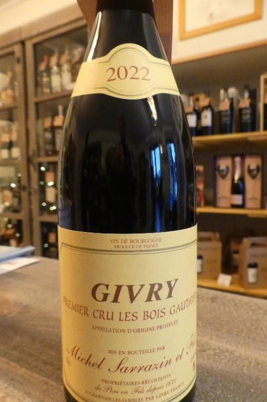 Bourgogne Cote Chalonnaise Givry 1er Cru Sarrazin 2022