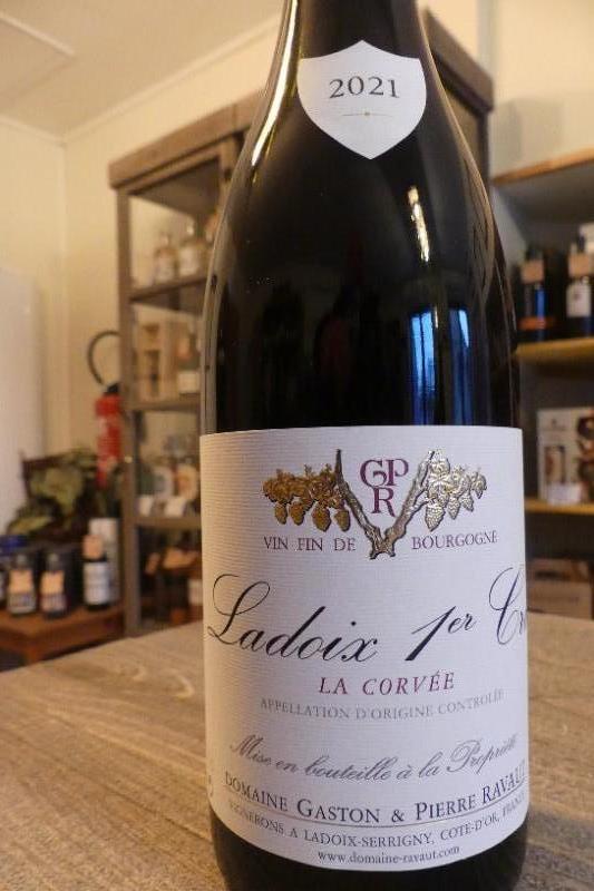 Bourgogne Côte de Beaune rouge Ladoix 1er cru les Corvées Ravaut 2021