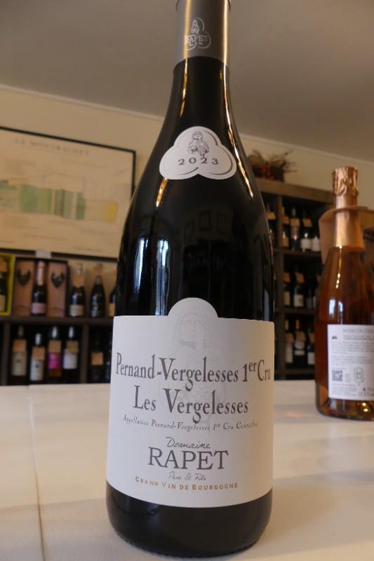 Pernand Vergelesses 1er Cru les Vergelesses 2023 rouge domaine Rapet 