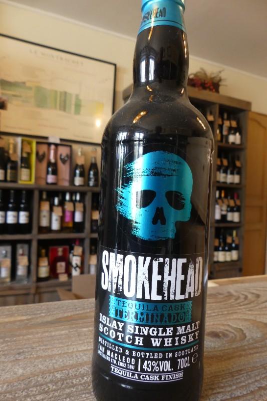 Whisky Smokehead ,tourbé Ecosse  Ian Macleod ,finition Téquila ,Islay single malt