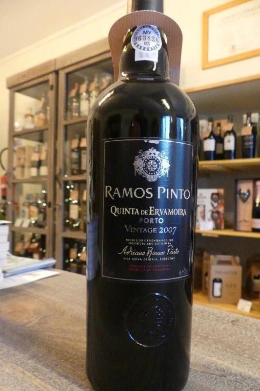 Porto Ramos Pinto Vintage 2007 vin doux Naturel Quinta de Ervamoira 