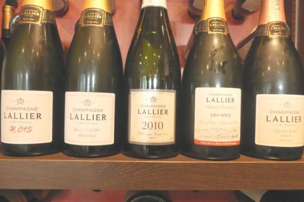 Menu soirée Champagne Lallier du vendredi 06 décembre ,accords mets et vins .