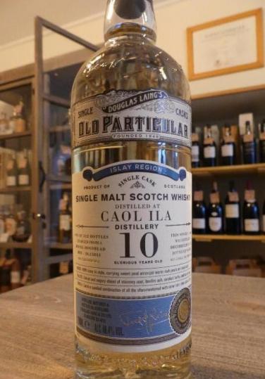 Whisky Tourbé Islay Single Malt  Single Casck Caol Ila 10 ans  by Douglas Laing's