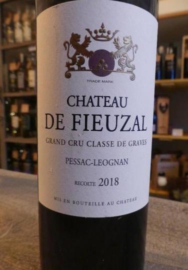 Bordeaux Pessac Léognan rouge  Château de Fieuzal cru classé  2018 