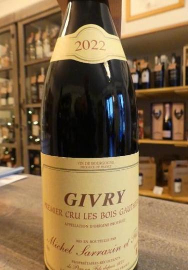 Bourgogne Cote Chalonnaise Givry 1er Cru Sarrazin 2022