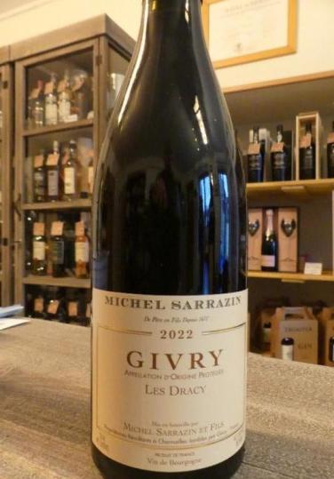 Bourgogne Côte Chalonnaise Givry domaine Sarrazin 2022 