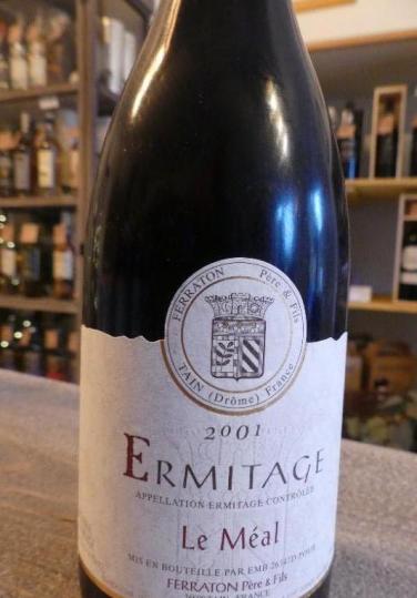 Cotes du Rhône septentrionale Hermitage rouge Ferraton Le Meal 2001