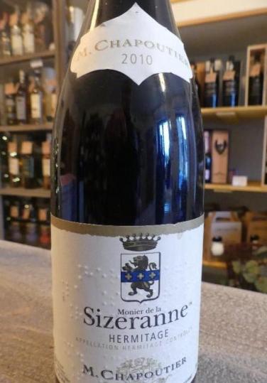 Cotes du Rhône septentrionale Hermitage Monier de la  Sizeranne Chapoutier 2005 