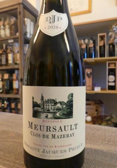 Bourgogne Meursault Clos Mazeray Dom Jacques Prieur