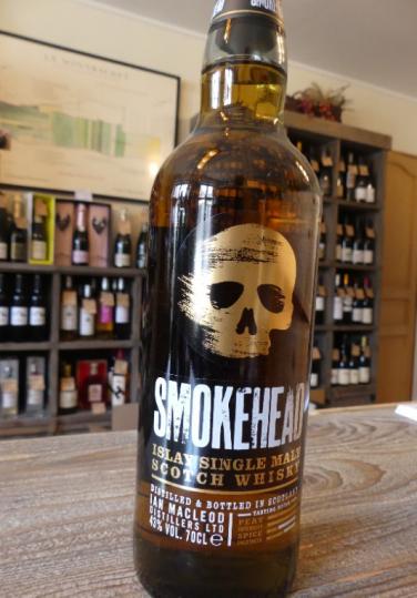 Whisky Smokehead ,Tourbé Ian Macleod Ecosse Islay single malt .