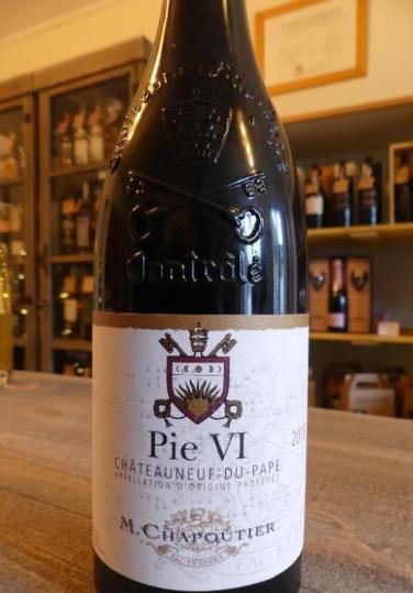 Rhône méridional Châteauneuf du Pape rouge Chapoutier PIE VI 2016