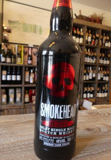 Whisky Smokehead ,Tourbé Ian Mac Leod ,Ecosse finition Sherry Islay single Malt